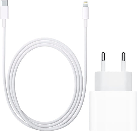 iPhone Oplader Lightning 1 Meter + 20W Snellader